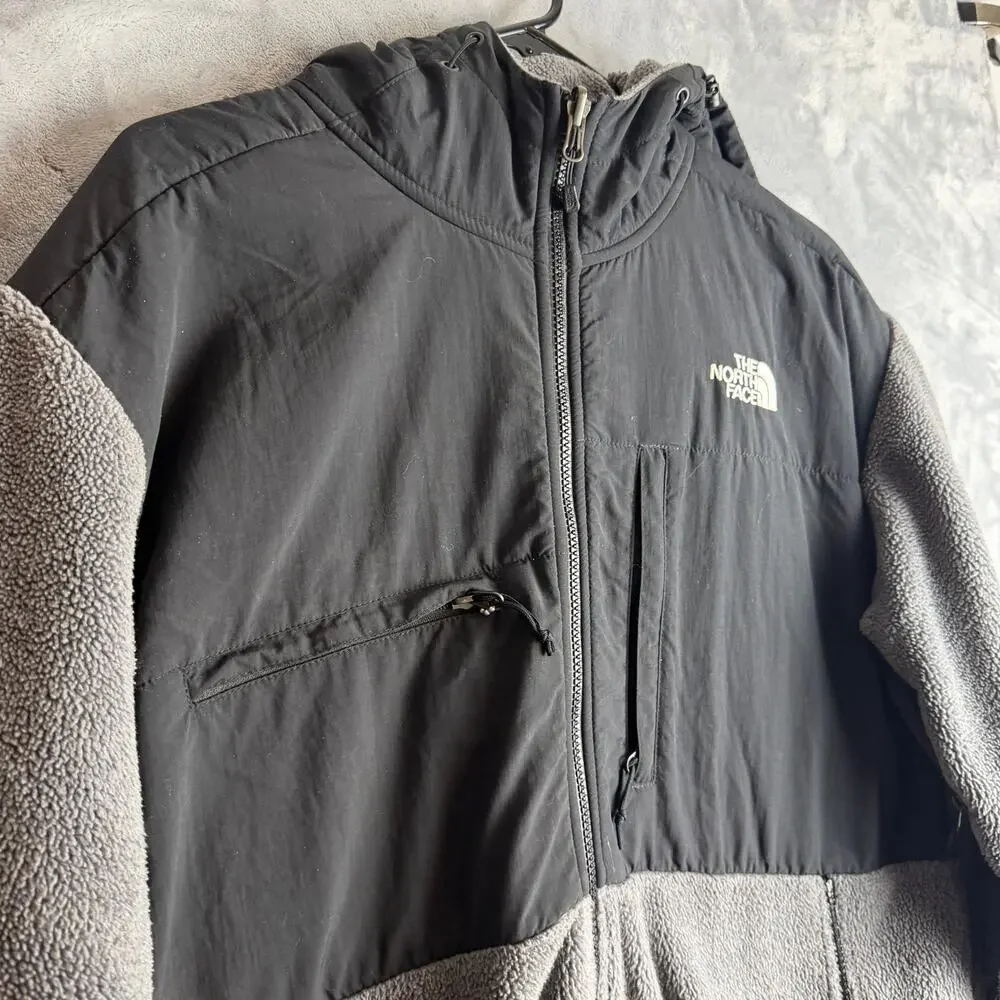 The North Face Denali Hoody Men's Large Gray Fleece Full Zip Jacket